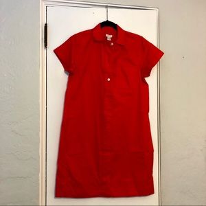 J Crew Red Shirtdress - Size XS